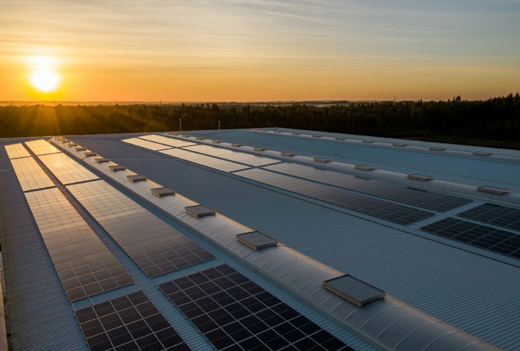 Case billede af erhverv med solceller